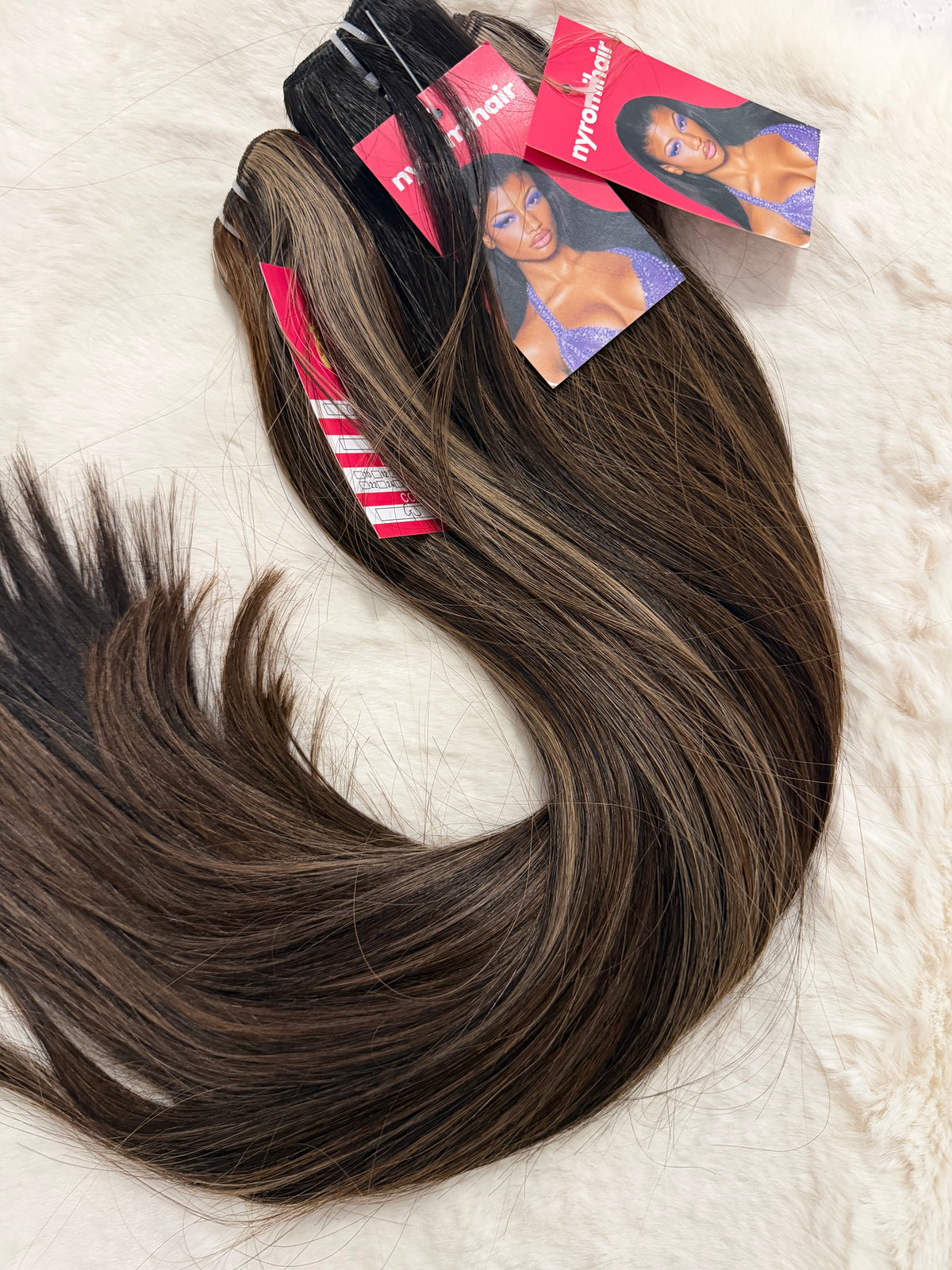 Ganache Swirl Custom Colour Raw Hair Bundles - Made to Order