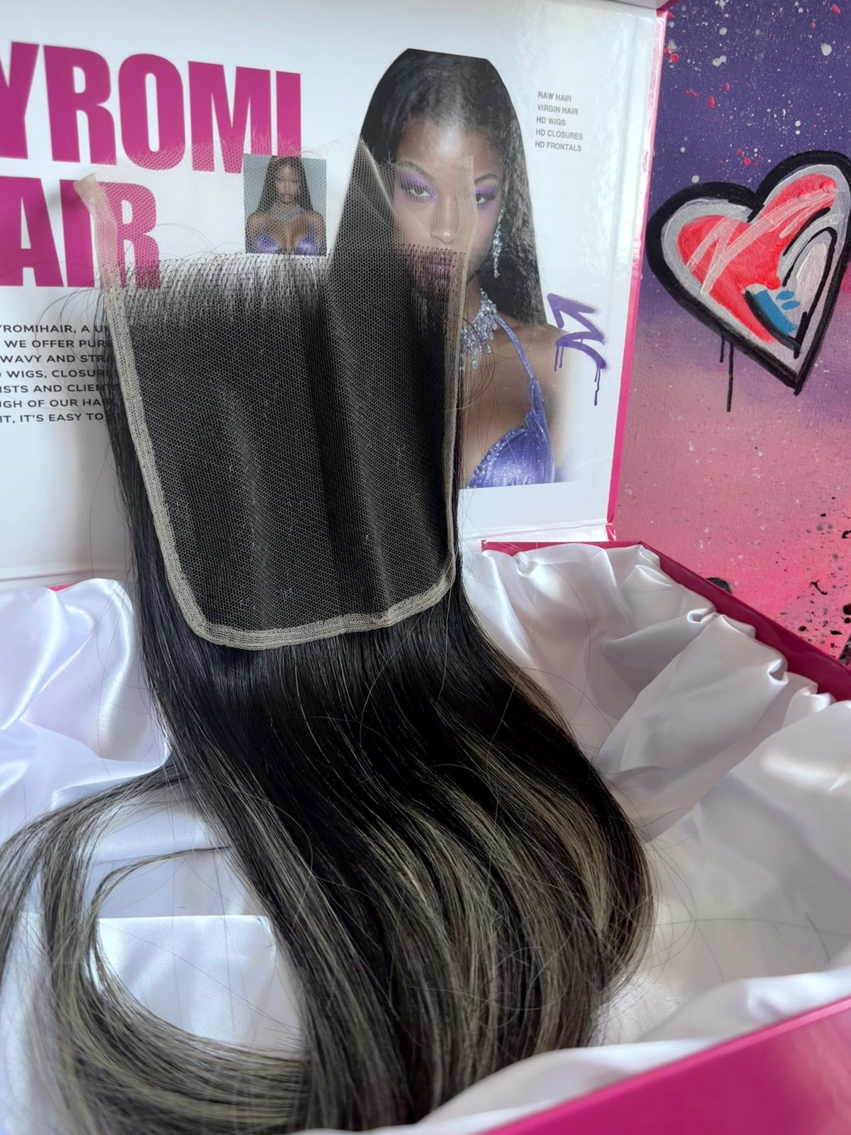5x5 HD Lace Closure – Blonde Noir - Straight - Made to Order