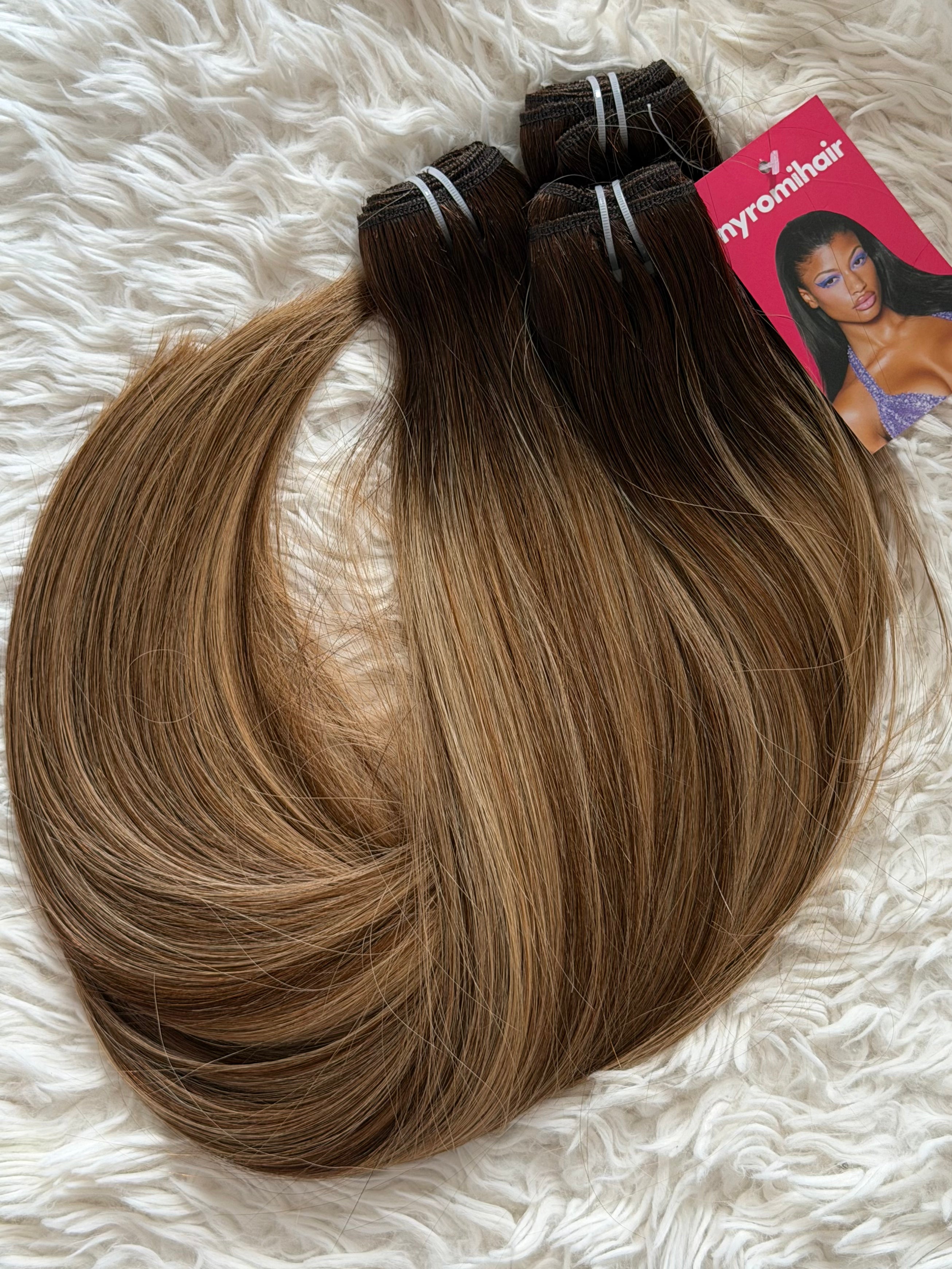 Warm Caramel Custom Colour Raw Hair Bundles - Made to Order