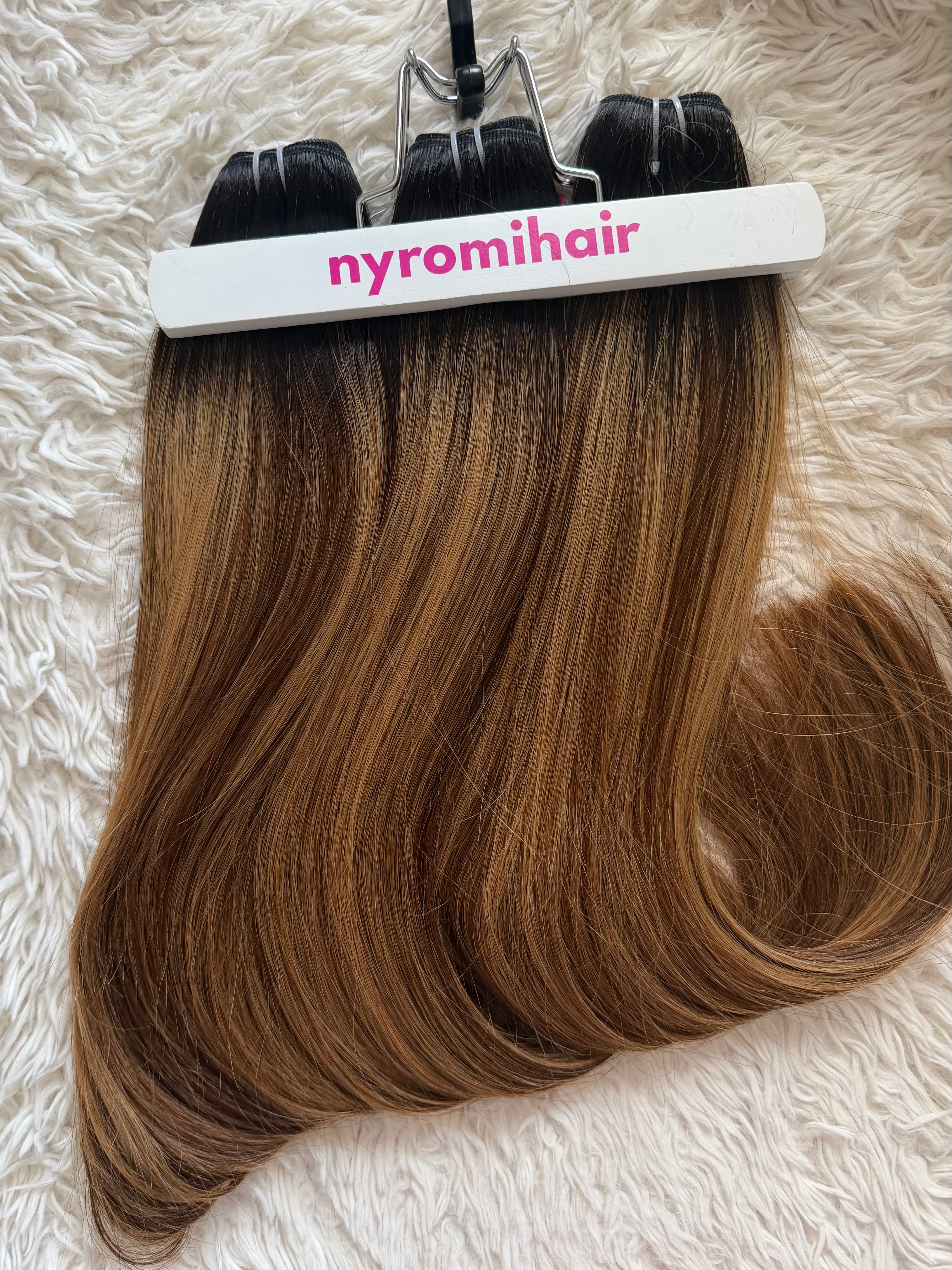Copper Caramel Custom Colour Raw Hair Bundles - Made to Order