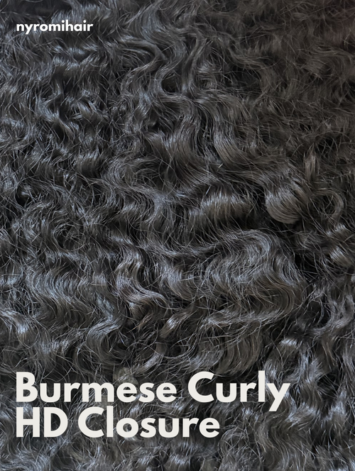 5x5 HD Lace Closure – Burmese Curly Hair