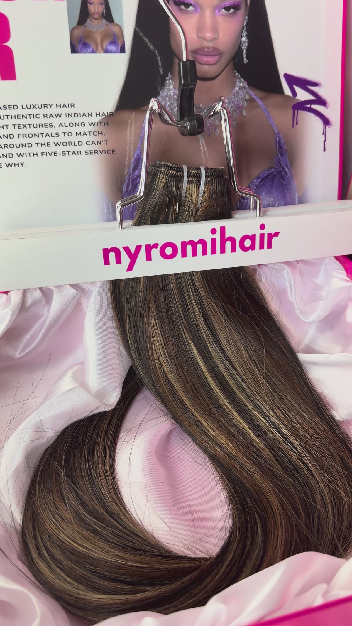 Ganache Swirl Custom Colour Raw Hair Bundles - Made to Order