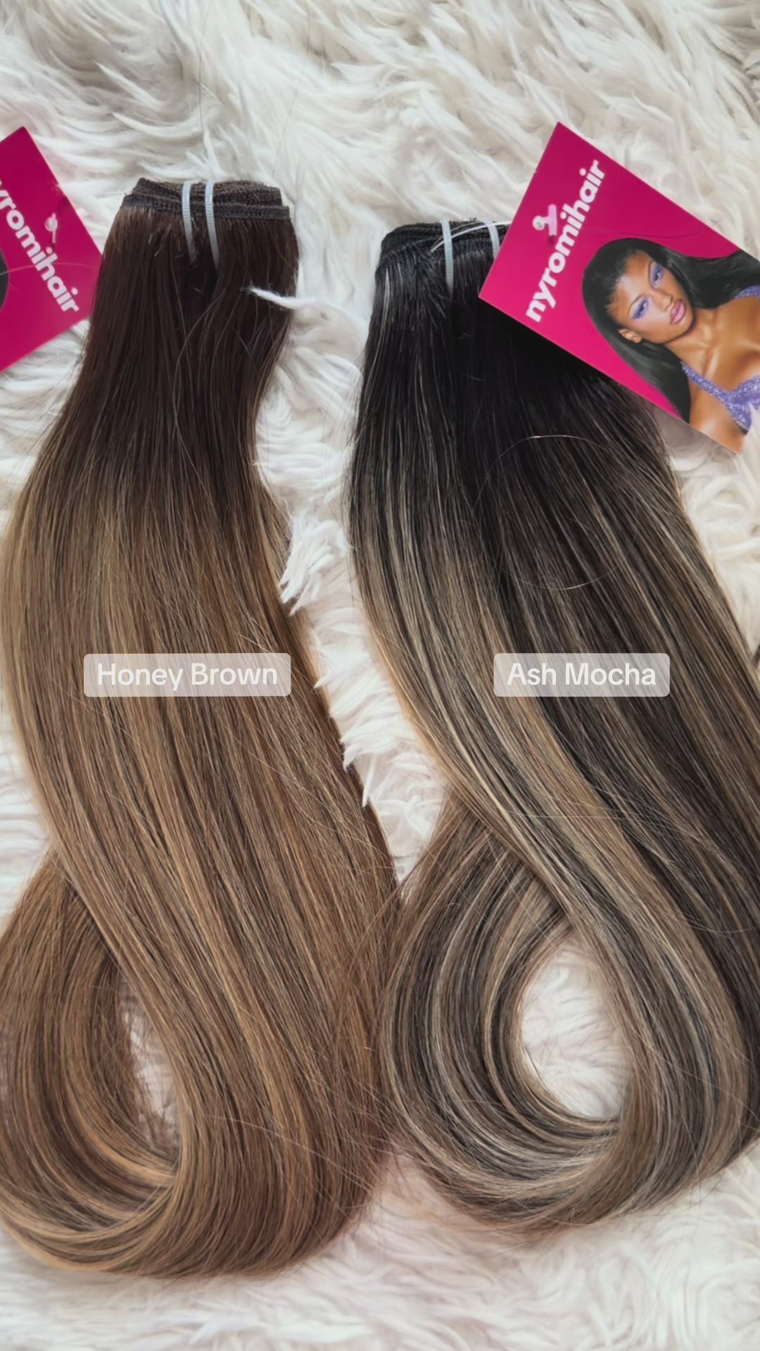 Ash Mocha Custom Colour Raw Hair Bundles - Made to Order