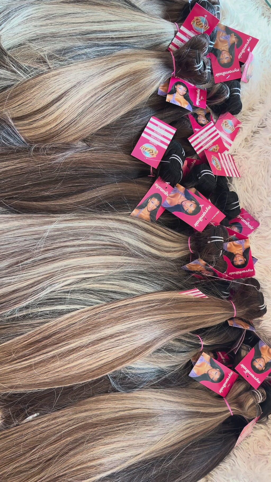 Golden Brown Custom Colour Raw Hair Bundles - Made to Order