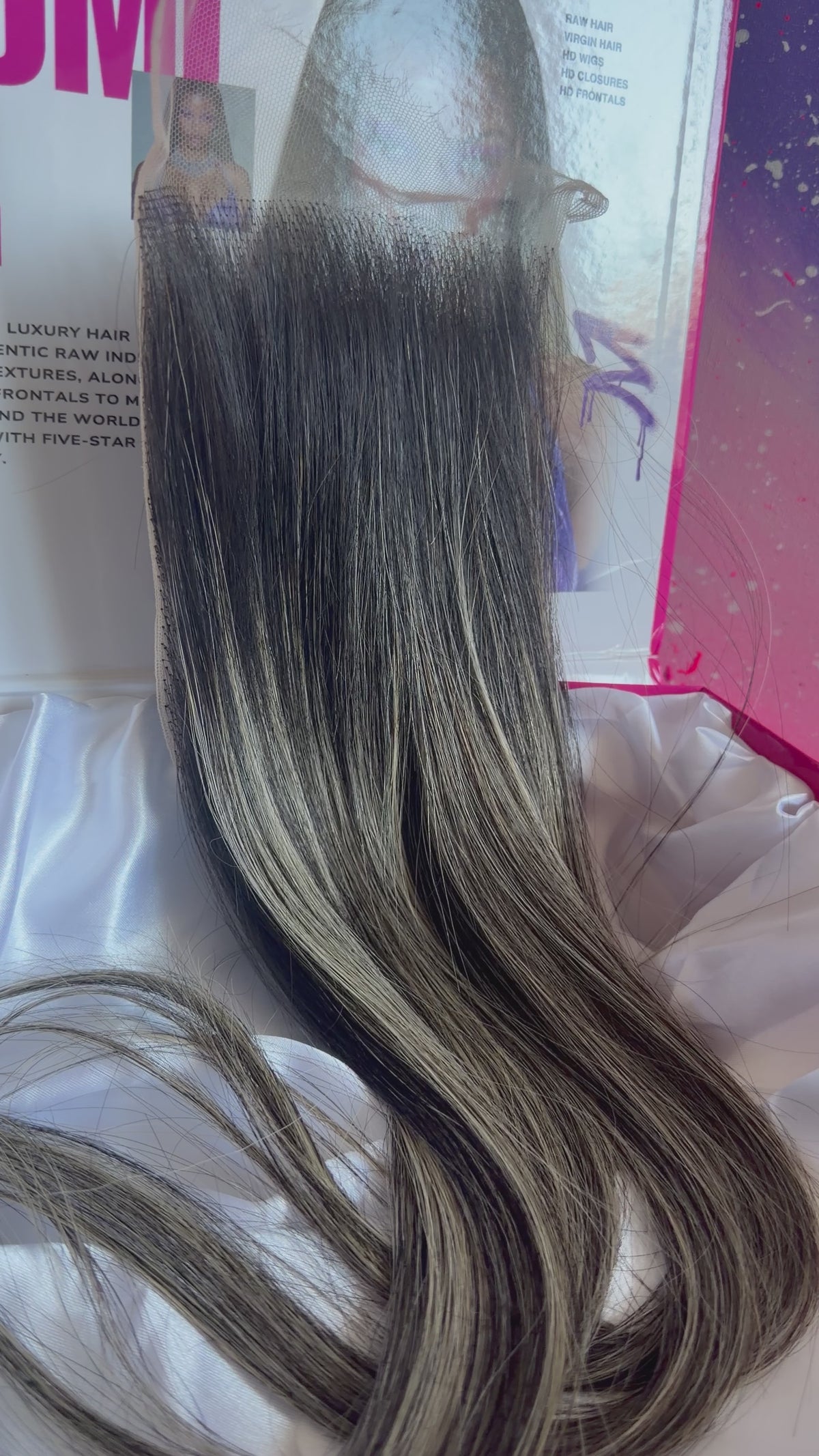 5x5 HD Lace Closure – Blonde Noir - Straight - Made to Order