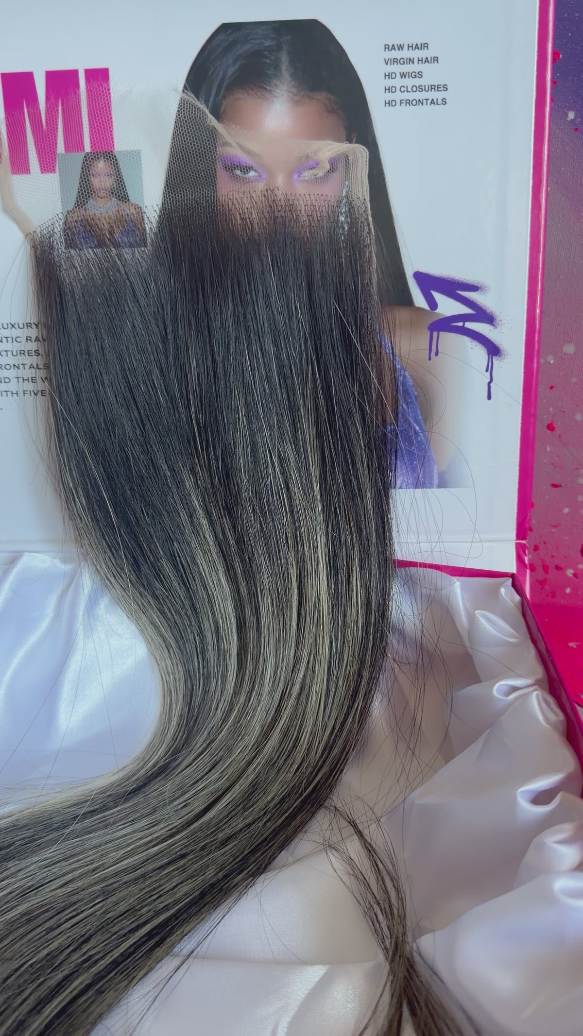 5x5 HD Lace Closure – Blonde Noir - Straight - Made to Order
